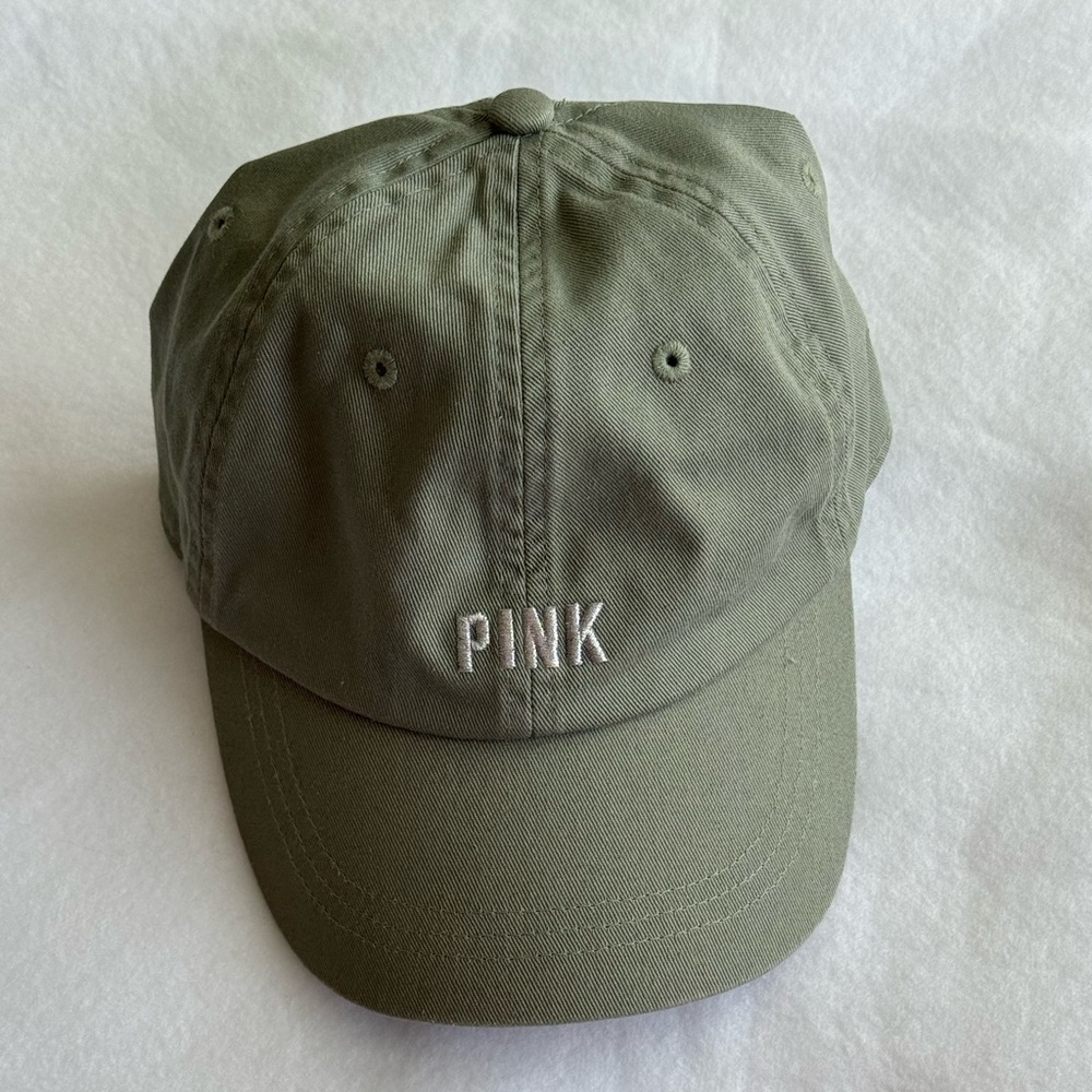 PINK Victoria's Secret Olive Green Cap Hat